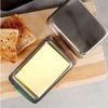 WestCraft Butterdose Metall Edelstahl Küchen Butterdose Porzellan 250 Gramm (silber), Edelstahl, (2-tlg), Alltagsbeständig, für grosses Stück Butter Bild 4
