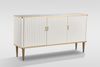 Livin Hill Stilig ST313A Kommode, MDF, Edelstahl, 87 x 40 x 160 cm Bild 1