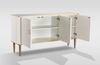 Livin Hill Stilig ST313A Kommode, MDF, Edelstahl, 87 x 40 x 160 cm Bild 2