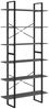 vidaXL Standregal Hoch Grau 100x30x210 cm Massivholz Kiefer 806564 Bild 2