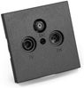 Antennendose McPower ''Shallow'' für TV, Radio und Sat, UP, anthrazit Bild 2