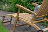 deVries Deckchair "FLORES" aus Teakholz (Premium) mehrfach verstellbar, mit Rädern Größe 61 x 155 x Bild 2