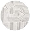 Carpet City Hochflor-Teppich FOCUS765, rund, Höhe: 20 mm, Boho-Teppich, Hochtief-Muster/ 3D-Effekt, für Wohnzimmer, Schlafzimmer Bild 4