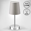 Tischlampe LED Lumiere 32x13x13 cm taupe Bild 4