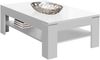 Couchtisch >COFFEE TABLES< mit Ablageboden, in Weiss Glanz - 120x43x75cm (BxHxT) Bild 2