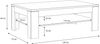 Couchtisch >COFFEE TABLES< mit Ablageboden, in Weiss Glanz - 120x43x75cm (BxHxT) Bild 4
