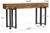 Tribesigns Konsolentisch 160x30cm Landhaus Flurtisch Eiche Optik Metallgestell Bild 4