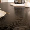 HOME DELUXE Essgruppe Rund Ausziehbar AVENTURA inkl. Sternfuß - 120-160 x 120 cm Dark Oak 6 Stühle Bild 4