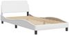 vidaXL Bettgestell "Viana" ohne Matratze Weiß 100x200 cm Kunstleder 3208076 Bild 5