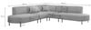 Ecksofa Designersofa VALENCIA Stoff Noel Blau Universal Bild 2