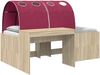 vidaXL Bettrahmen mit Tunnel 3 Stk. Sonoma Eiche und Rot Holzwerkstoff 3423651 Bild 2