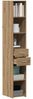 vidaXL Bücherregal mit Schubladen Artisan-Eiche 30 x 42,4 x 185,2 cm 868740 Bild 3