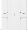 rauch Kleiderschrank, Drehtürenschrank TICAO, 6-türig, 2 Schubkästen, inkl. Türdämpferset, Alpinweiß, 181 x 210 x 54 cm Bild 2