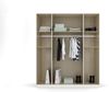 rauch Kleiderschrank, Drehtürenschrank TICAO, 6-türig, 2 Schubkästen, inkl. Türdämpferset, Alpinweiß, 181 x 210 x 54 cm Bild 5
