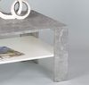 'Joker' Couchtisch, Betonoptik/ weiß, mit Ablage, 100x60 cm Bild 5