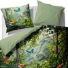 Essenza Baumwolle Satin Wendebettwäsche Gabriel green 135 x 200 + 80 x 80 cm Bild 2