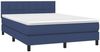 vidaXL Boxspringbett mit Matratze & LED Blau 140x190 cm Stoff 3133155 Bild 3