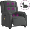 vidaXL Massagesessel Elektrisch Dunkelgrau Stoff 3205191 Bild 2