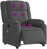 vidaXL Massagesessel Elektrisch Dunkelgrau Stoff 3205191 Bild 3