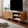 Lowboard Eiche-Dekor 160x51x40cm TV-Kommode 2 Türen Modern Wohnzimmer Bild 4