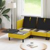 vidaXL Wohnzimmergarnitur mit Kissen mit Speicher 6 pcs Gelb Samt 3413762 Bild 3
