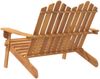 Adirondack-Gartenbank, Sitzbank 126 cm Massivholz Akazie Bild 5