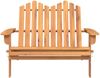 Adirondack-Gartenbank, Sitzbank 126 cm Massivholz Akazie Bild 3