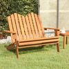 Adirondack-Gartenbank, Sitzbank 126 cm Massivholz Akazie Bild 2