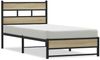 vidaXL Metallbett ohne Matratze Sonoma-Eiche 75x190 cm 4017262 Bild 2