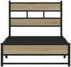 vidaXL Metallbett ohne Matratze Sonoma-Eiche 75x190 cm 4017262 Bild 4