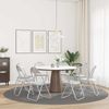 vidaXL Klappstuhl 8 pcs Weiß und Grau 48 x 43,5 x 81 cm Kunstleder 42029050 Bild 4