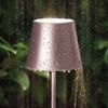 LED Tischleuchte, roségold, Touchdimmer, Akku, H 38 cm Bild 2