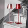 LED Tischleuchte, roségold, Touchdimmer, Akku, H 38 cm Bild 4