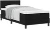 vidaXL Boxspringbett mit Kopfteil Schwarz 90 x 200 cm Stoff 3338736 Bild 2
