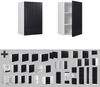 Hängeschrank Fame-Line Schwarz gestreift 45 cm Vicco Bild 5