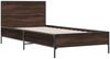 vidaXL Bettgestell Braun Eichen-Optik 75x190 cm Holzwerkstoff Metall 845561 Bild 3