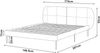 Polsterbett Porvoo mit Matratze Samt 140x200 cm Dunkelgrün [en. casa] Bild 3