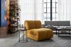 KAWOLA Sessel LAYLA Sitzelement Velvet gelb 74 x 99 x 92 cm Bild 2