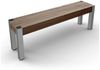 Gartenbank Cancano aus Teakholz und Edelstahl - Breite: 180 cm Bild 3