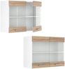Küchenglasschrank R-Line Sonoma 80 cm Vicco Bild 5