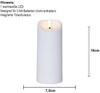 Große LED Outdoor-Kerze ,Flamme', Batterie und Timer, flackernd, warmweiß, 18cm Bild 4