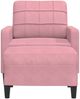 vidaXL Sessel mit Hocker Rosa 60 cm Samt 3278260 Bild 3