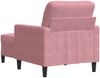 vidaXL Sessel mit Hocker Rosa 60 cm Samt 3278260 Bild 5