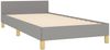 vidaXL Polsterbett mit Kopfteil Stoff Hellgrau 80x200 cm Bild 5