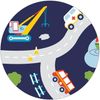 roba Spielzeugtruhe 'Rennfahrer' - Sitz- & Aufbewahrungstruhe - Truhenbank - Weiß / Blau Bild 4