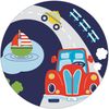 roba Spielzeugtruhe 'Rennfahrer' - Sitz- & Aufbewahrungstruhe - Truhenbank - Weiß / Blau Bild 5