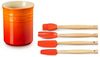 LE CREUSET Kochbesteck-Set Classic Kochkellen-Set 5tlg. Craft, 1.1 L, Ofenrot, 91057001090000 Bild 3