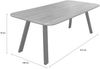 LC Home Esstisch Akazie Metallgestell Holztisch Bild 2