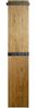 Wandgarderobe >54337< in eiche, schwarz, Massivholz, Metall - 35x175x25 (BxHxT) Bild 4