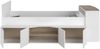 Hochbett >Cleo 1< Stauraum, Liegefl. 90x200, Weiss / Eiche Dekor - 241x116x90cm (LxBxH) Bild 5